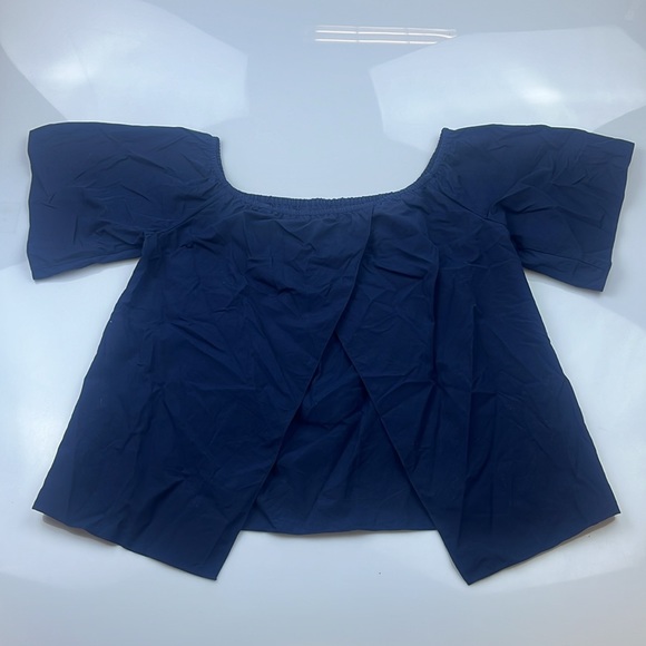 Alice + Olivia Overlap Back Off Shoulder Blouse PR4-52 - Picture 7 of 7